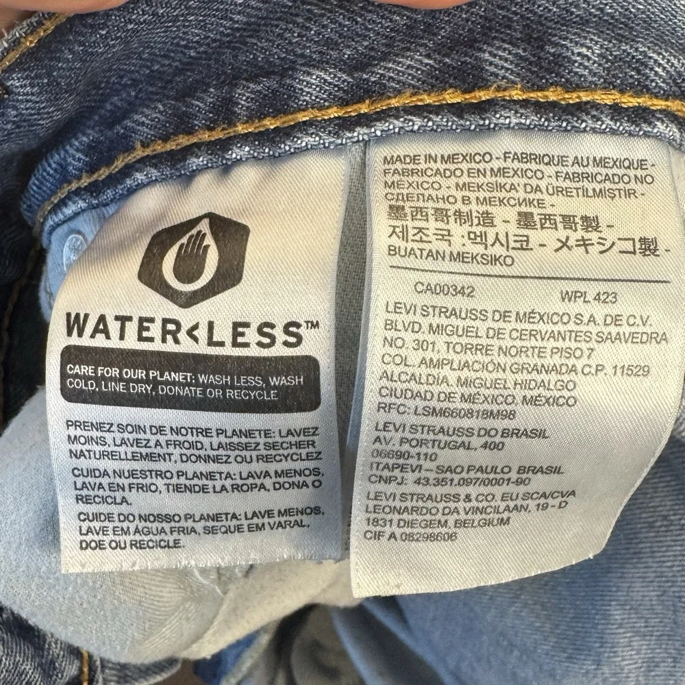 Levis 550 Jeans Mens 42x36 Blue Relaxed Fit Tapered Leg Denim‎ Y2K Style - Picture 7 of 8